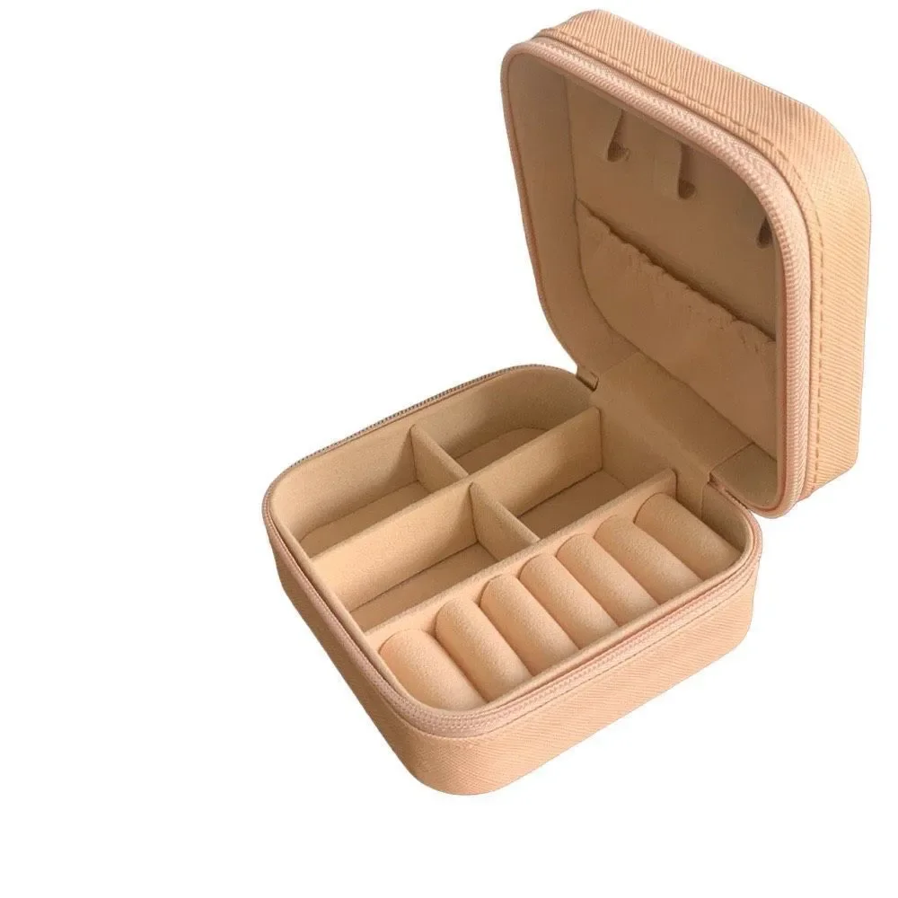 15 Pink Travel Jewelry Cases, Vegan Leather Bridesmaid Gift Box Set